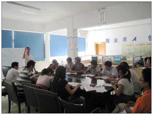 鋼結構公司邀請東（dōng）洋集團（tuán）朱（zhū）董（dǒng）前來授課