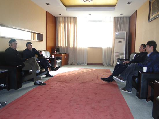 會（huì）後與校方領導的交流