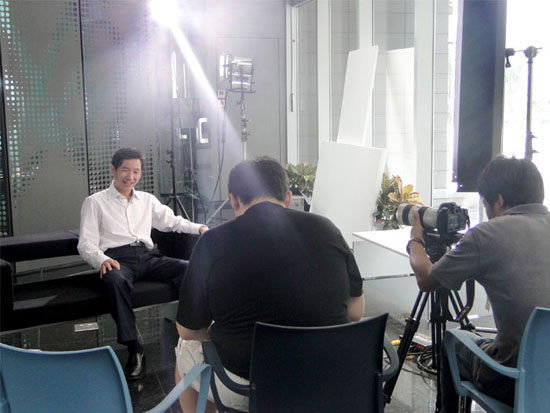 集裝箱公司央視廣告拍攝完畢