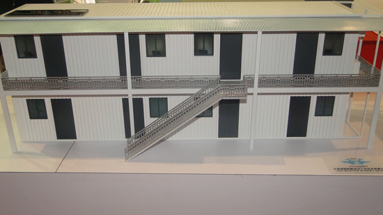 參展廣交（jiāo）會上的輕鋼別墅活動房