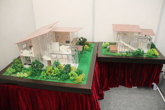 參展的輕鋼別墅模型