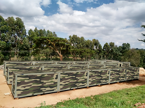 蘇州（zhōu）天（tiān）地出口肯尼亞集裝箱式營房俯（fǔ）瞰（kàn）圖