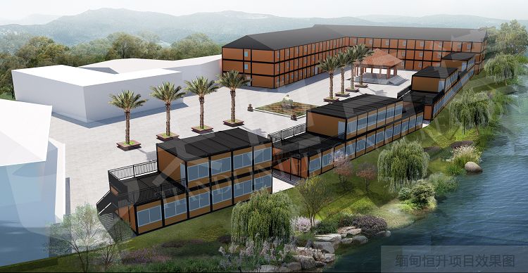 緬甸移（yí）動式打包箱商業綜合體